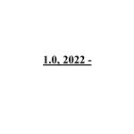1.0, 2022 -