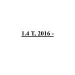 1.4 T, 2016 -