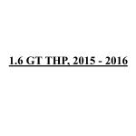 1.6 GT THP, 2015 - 2016