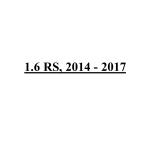 1.6 RS, 2014 - 2017