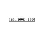 160i, 1998 - 1999