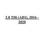 2.0 TDi (AD1), 2016 - 2020
