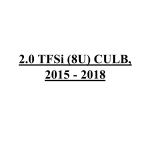 2.0 TFSi (8U) CULB, 2015 - 2018