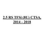 2.5 RS TFSi (8U) CTSA, 2014 - 2018