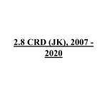 2.8 CRD (JK), 2007 - 2020