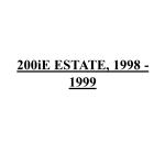 200iE ESTATE, 1998 - 1999