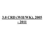 3.0 CRD (WH/WK), 2005 - 2011