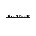3.0 V6, 2005 - 2006