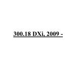 300.18 DXi, 2009 -