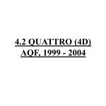 4.2 QUATTRO (4D) AQF, 1999 - 2004