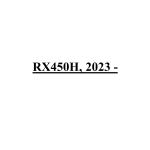 RX450h, 2023 -