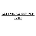 S4 4.2 V8 (B6) BBK, 2003 - 2005