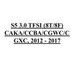 S5 3.0 TFSi (8T/8F) CAKA/CCBA/CGWC/CGXC, 2012 - 2017